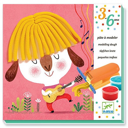 Набор для творчества Кудряшки, с пластилином и шаблонами 